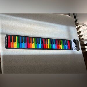 Roll-Up Rainbow Piano Keyboard